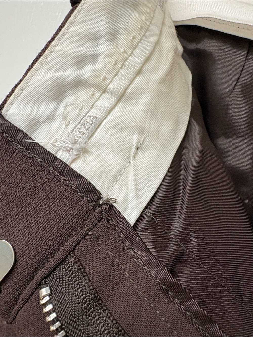 Classic Women's Straight-Leg Dress Pants - Brown - Picture 3 of 4